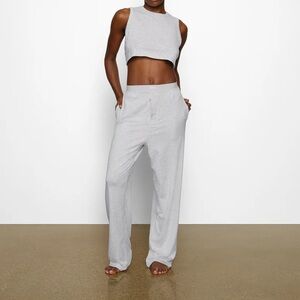 SKIMS Boyfriend Loose Pant | Light Heather Grey